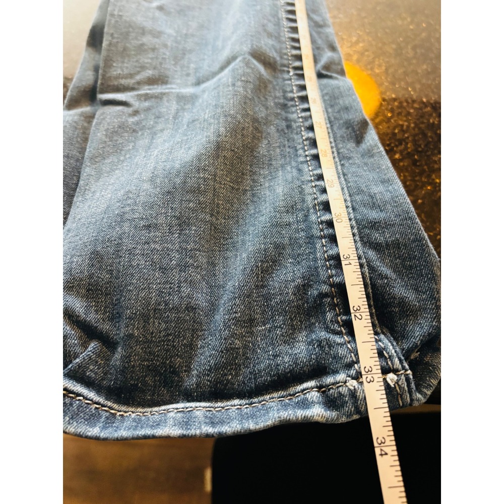 Miss Me JS5672B2 Bootcut Embellished Rhinestone Flap Pocket Jeans Blue Womens 30 - Picture 6 of 6